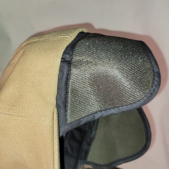 Vintage. Made in USA. Thick canvas Duck- Hunting Cap with foldable flaps. Large - Picture 9 of 9